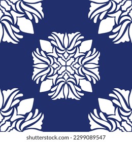 geometric cool abstract floral pattern