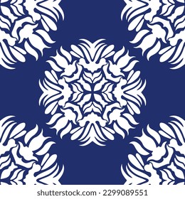geometric cool abstract floral pattern