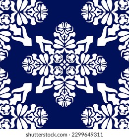 geometric cool abstract floral pattern