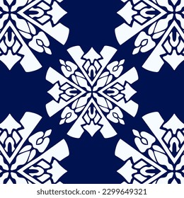 geometric cool abstract floral pattern