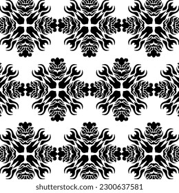 geometric cool abstract floral pattern