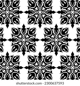 geometric cool abstract floral pattern