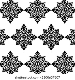 geometric cool abstract floral pattern