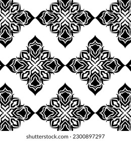 geometric cool abstract floral pattern