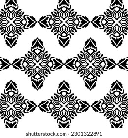 geometric cool abstract floral pattern