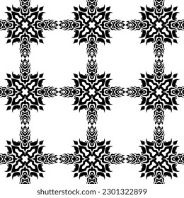 geometric cool abstract floral pattern