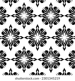 geometric cool abstract floral pattern