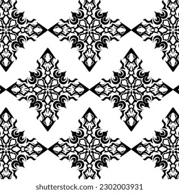 geometric cool abstract floral pattern