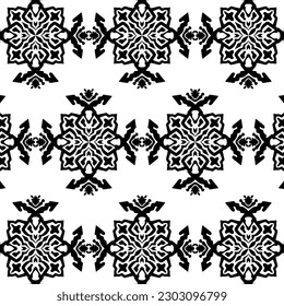 geometric cool abstract floral pattern