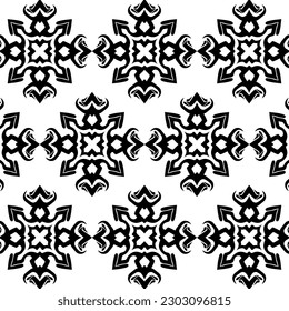 geometric cool abstract floral pattern