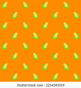 Geometric Corn Vector Seamless Pattern