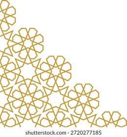 
Geometric corner decoration in Islamic style