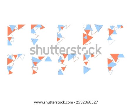 Geometric Corner Shape Element set