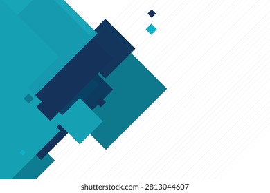Geometric corporate blocks in teal and navy gradient composition gradientblocks geometricshapes