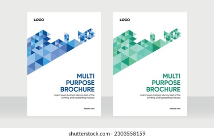 portada geométrica del libro corporativo, plantilla de portada del informe anual, folleto, revista, folleto, folleto, portada del informe anual