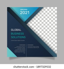Geometric corporate professional business brochure template. - Vector.