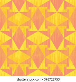 Geometric counter change pattern seamless vector background tile
