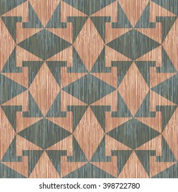 Geometric counter change pattern seamless vector background tile
