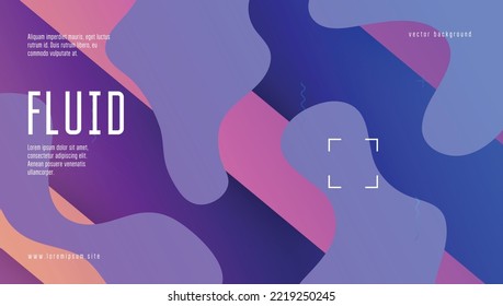 Geometric Cover. Abstract Element. Violet Plastic Background. Horizontal Illustration. Graphic Frame. Digital Poster. Wave Neon Shape. 3d Landing Page. Lilac Geometric Cover