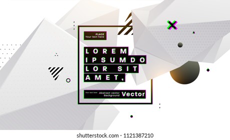 Fondo geométrico de la cubierta con formas abstractas de líquido líquido dinámico fluido. Ilustración del vector