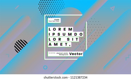 Geometric cover background with abstract liquid dynamic fluid shapes. Vector illustration