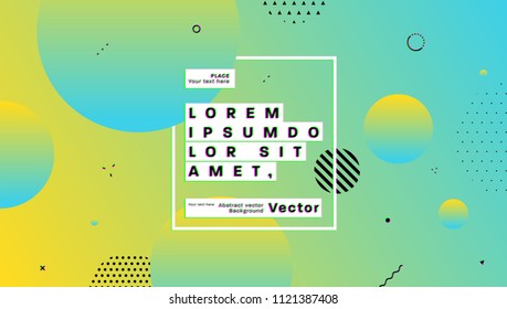 Geometric cover background with abstract liquid dynamic fluid shapes. Vector illustration