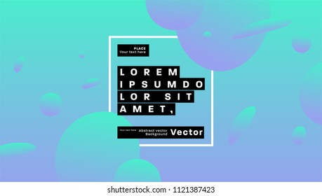 Geometric cover background with abstract liquid dynamic fluid shapes. Vector illustration