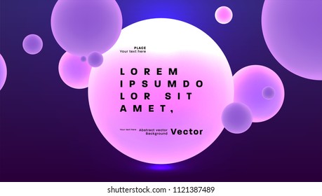 Geometric cover background with abstract liquid dynamic fluid shapes. Vector illustration