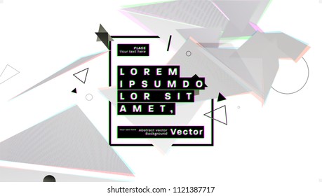 Geometric cover background with abstract liquid dynamic fluid shapes. Vector illustration