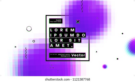 Geometrischer Cover-Hintergrund mit abstrakten flüssigen dynamischen Flüssigkeitsformen. Vektorgrafik