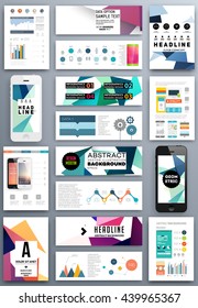 Geometric Cover Background, Brochure Template Layout for Annual Report or Magazine Design. A4 Booklet. Triangular or Polygonal Structures. Vector Illustration.