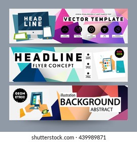 Geometric Cover Background, Brochure Template Layout for Annual Report or Magazine Design. A4 Booklet. Triangular or Polygonal Structures. Vector Illustration