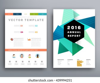 Geometrisches Titelhintergrund, Broschüren-Vorlagenlayout für den Geschäftsbericht oder Magazin-Design. A4-Broschüre. Dreieckige oder polygonale Strukturen. Vektorgrafik
