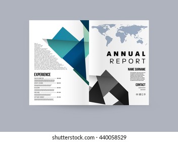 Geometrisches Titelhintergrund, Broschüren-Vorlagenlayout für den Geschäftsbericht oder Magazin-Design. A4-Broschüre. Dreieckige oder polygonale Strukturen. Vektorgrafik