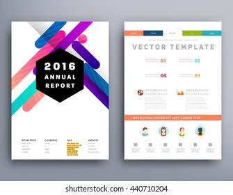 Geometric Cover Background, Brochure Template Layout for Annual Report or Magazine Design. A4 Booklet. Triangular or Polygonal Structures. Vector Illustration.