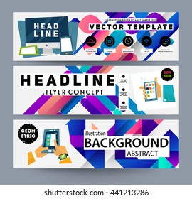 Geometric Cover Background, Brochure Template Layout for Annual Report or Magazine Design. A4 Booklet. Triangular or Polygonal Structures. Vector Illustration.