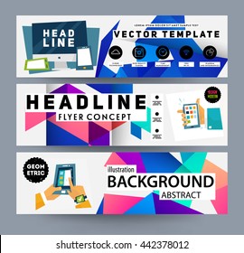 Geometric Cover Background, Brochure Template Layout for Annual Report or Magazine Design. A4 Booklet. Triangular or Polygonal Structures. Vector Illustration