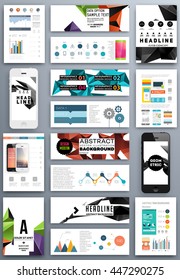 Geometrischer Cover-Hintergrund, Broschüren-Template-Layout für Geschäftsbericht oder Business Design. A4-Broschüre. Dreieckige oder polygonale Strukturen. Vektorgrafik.