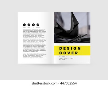 Geometrischer Cover-Hintergrund, Broschüren-Template-Layout für Geschäftsbericht oder Business Design. A4-Broschüre. Dreieckige oder polygonale Strukturen. Vektorgrafik.