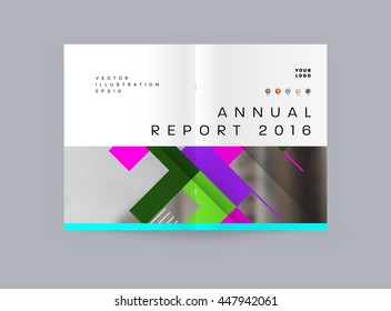 Geometrischer Cover-Hintergrund, Broschüren-Template-Layout für Geschäftsbericht oder Business Design. A4-Broschüre. Dreieckige oder polygonale Strukturen. Vektorgrafik.