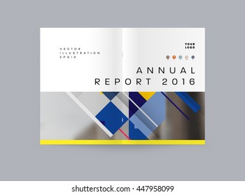 Fondo de la cubierta geométrica, diseño de plantilla de folleto para el informe anual o el diseño empresarial. Folleto A4. Estructuras triangulares o poligonales. Ilustración vectorial.