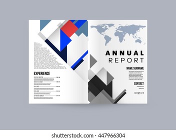 Fondo de la cubierta geométrica, diseño de plantilla de folleto para el informe anual o el diseño empresarial. Folleto A4. Estructuras triangulares o poligonales. Ilustración vectorial.