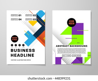 Fondo de la cubierta geométrica, diseño de plantilla de folleto para el informe anual o el diseño empresarial. Folleto A4. Estructuras triangulares o poligonales. Ilustración vectorial.