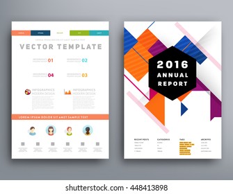 Fondo de la cubierta geométrica, diseño de plantilla de folleto para el informe anual o el diseño empresarial. Folleto A4. Estructuras triangulares o poligonales. Ilustración vectorial.