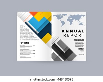Fondo de la cubierta geométrica, diseño de plantilla de folleto para el informe anual o el diseño empresarial. Folleto A4. Estructuras triangulares o poligonales. Ilustración vectorial.