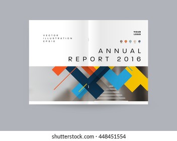 Fondo de la cubierta geométrica, diseño de plantilla de folleto para el informe anual o el diseño empresarial. Folleto A4. Estructuras triangulares o poligonales. Ilustración vectorial.