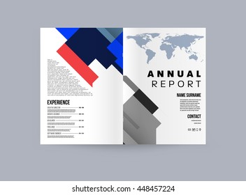 Fondo de la cubierta geométrica, diseño de plantilla de folleto para el informe anual o el diseño empresarial. Folleto A4. Estructuras triangulares o poligonales. Ilustración vectorial.