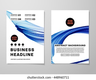 Geometric Cover Background, Brochure Template Layout for Annual Report or Business Design. A4 Booklet. Triangular or Polygonal Structures. Vector Illustration.