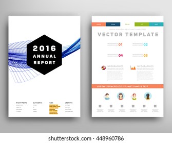 Geometric Cover Background, Brochure Template Layout for Annual Report or Business Design. A4 Booklet. Triangular or Polygonal Structures. Vector Illustration.