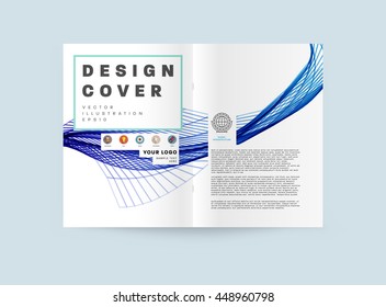 Fondo de la cubierta geométrica, diseño de plantilla de folleto para el informe anual o el diseño empresarial. Folleto A4. Estructuras triangulares o poligonales. Ilustración vectorial.